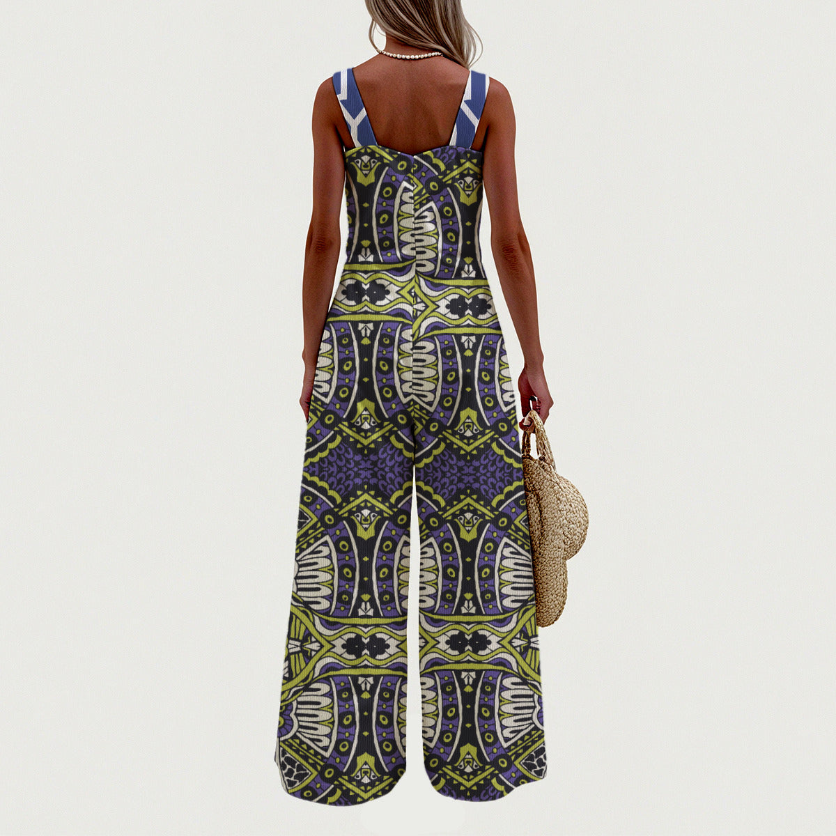 OBON Women's Wide-Leg Jumpsuit MBL
