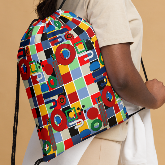 OD Symbol-inspired Drawstring bag