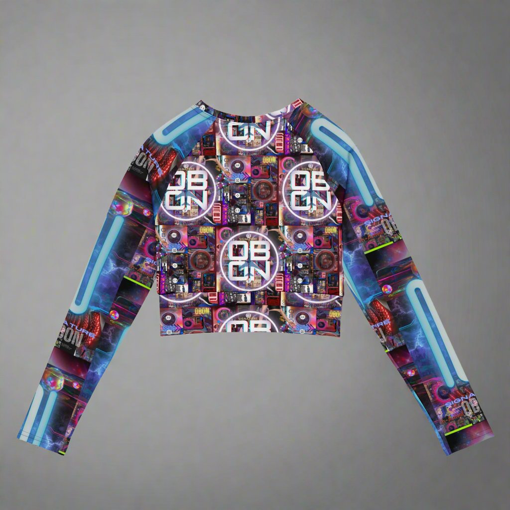 OBON Promo long-sleeve crop top FLT8