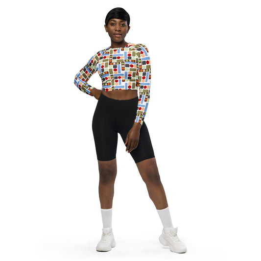 OD Cycled long-sleeve crop top HVD987