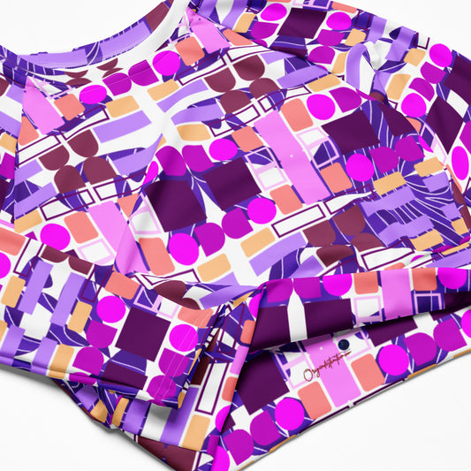 OD Sym Recycled long-sleeve crop top PRPVEL