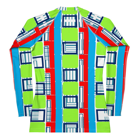 OD ID Women's Rash Guard TurqRd