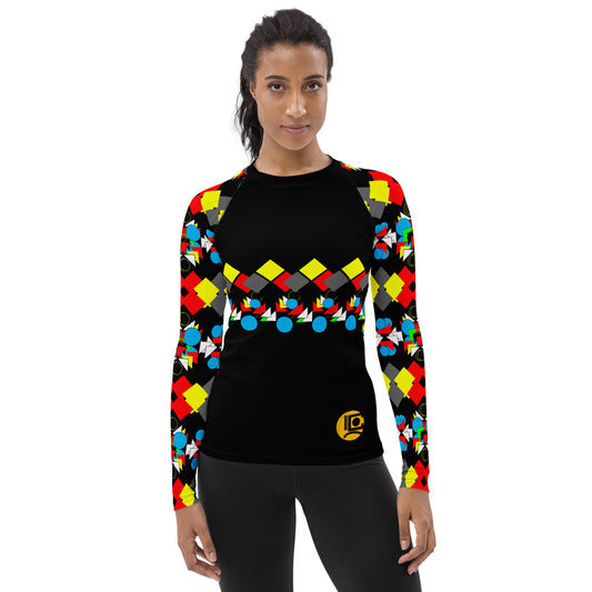 OD On-Arrival Women's Rash Guard MltBlk
