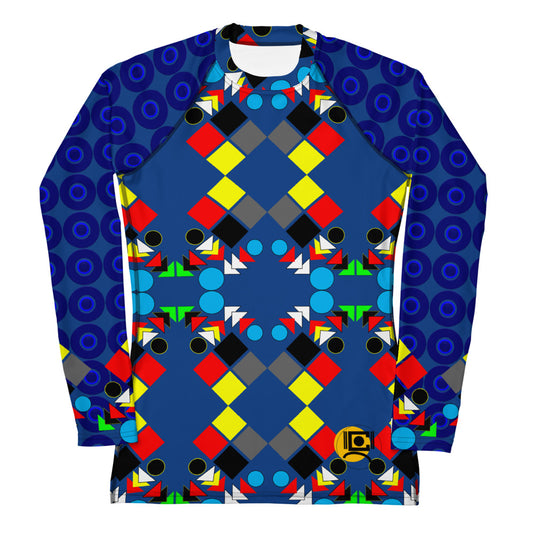 OD On-Arrival Women's Rash Guard MltBlu