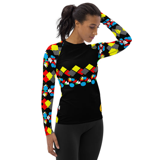 OD On-Arrival Women's Rash Guard MltBlk