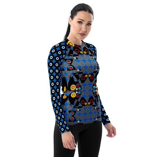 Origen Destination Women's Rash Guard BluBlkY