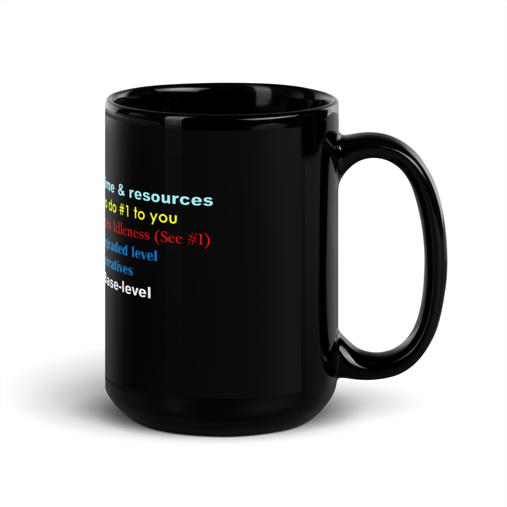 OD Take 5 Opportunities Black Glossy Mug