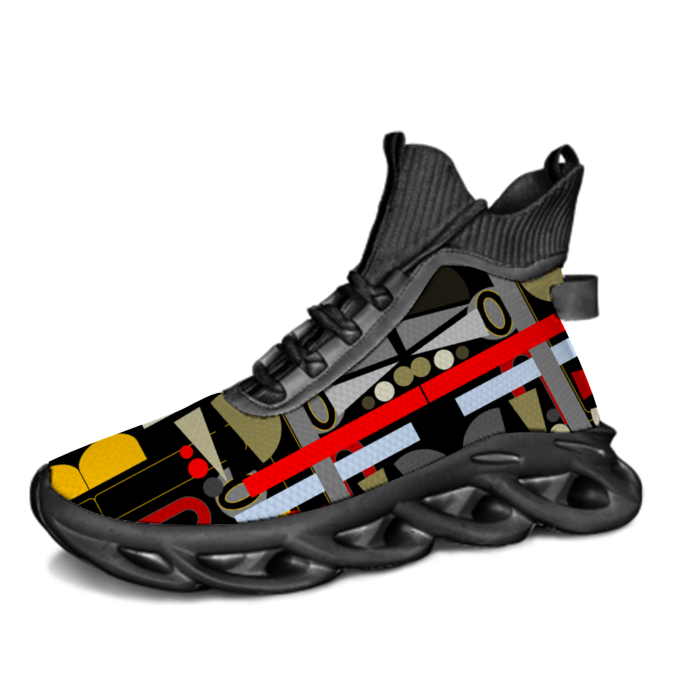OD Unisex Breathable High Top Blade Shoes Running Shoes P-1