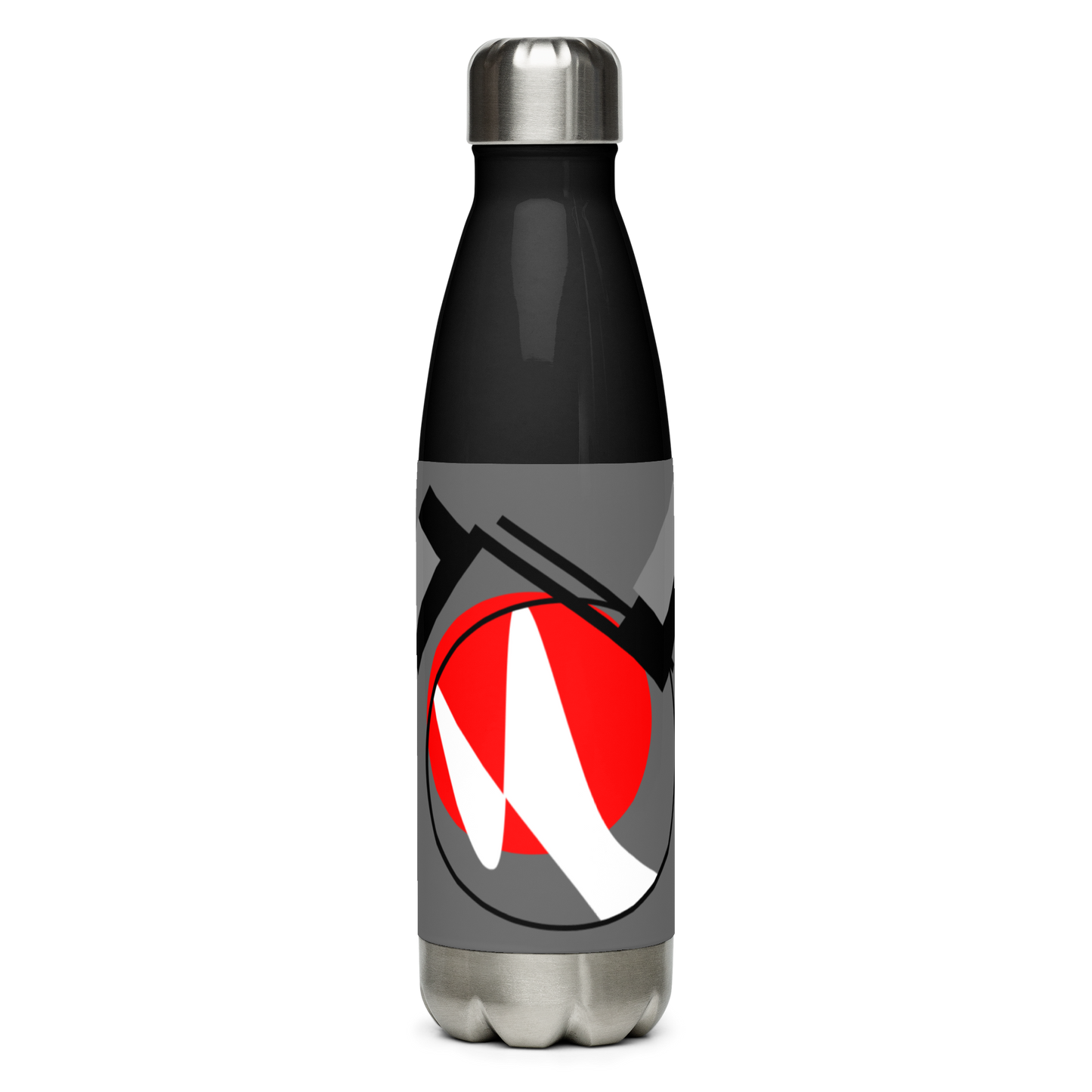 Origen Destination On-Arrival Point of Origen Symbol-inspired Gray Stainless Steel Water Bottle