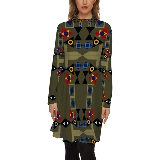 Origen Destination Women's Casual Loose Turtleneck Fall Dress/Top