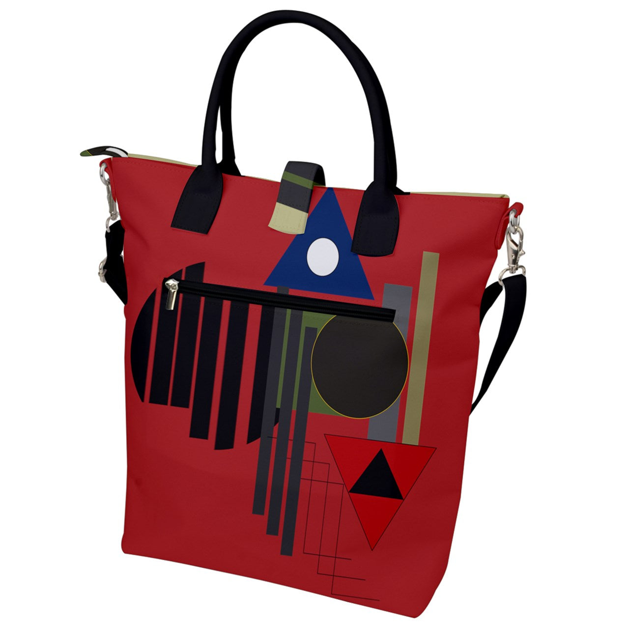 Origen Destination Two-tone Buckle Top Tote Bag