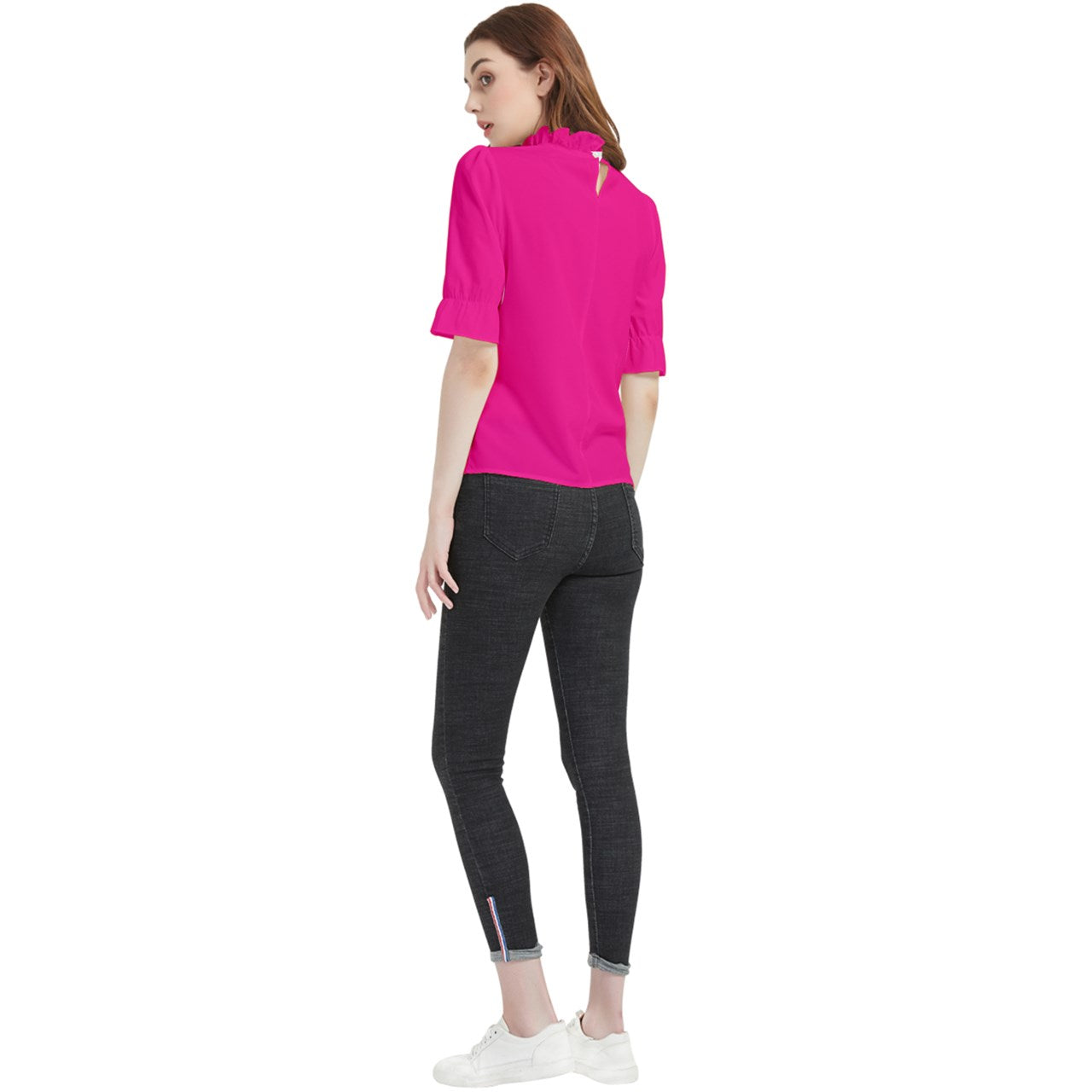 Origen Destination Frill Neck Blouse