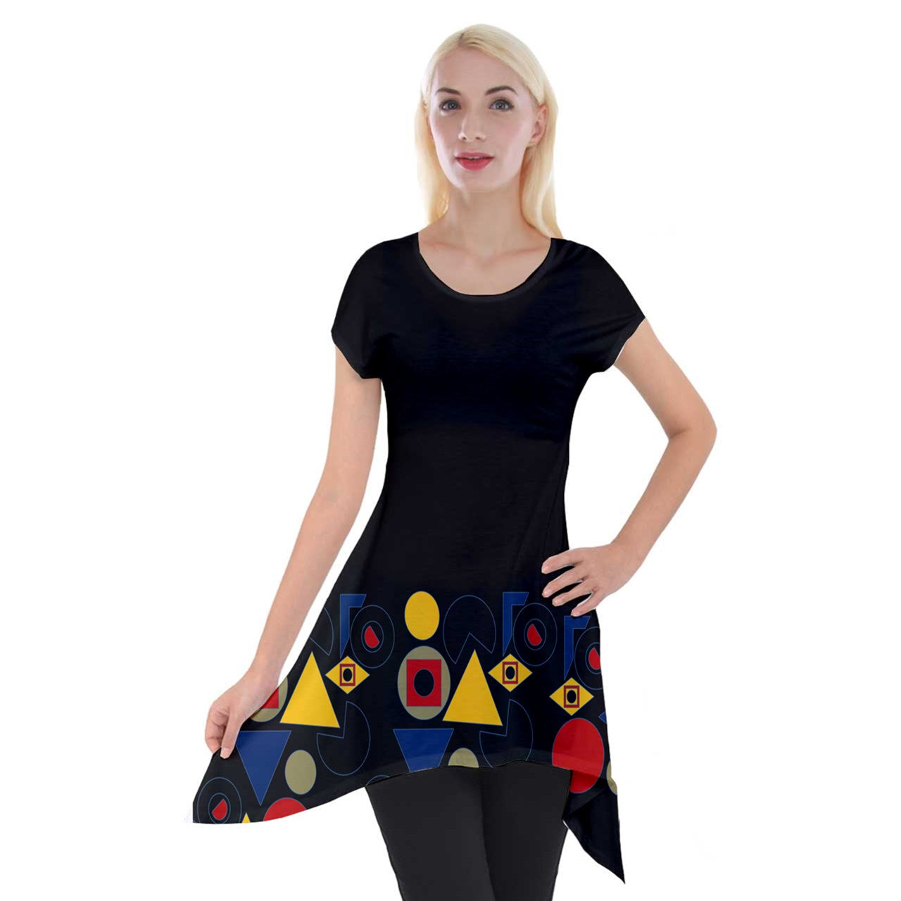 Origen Destination Short Sleeve Side Drop Tunic