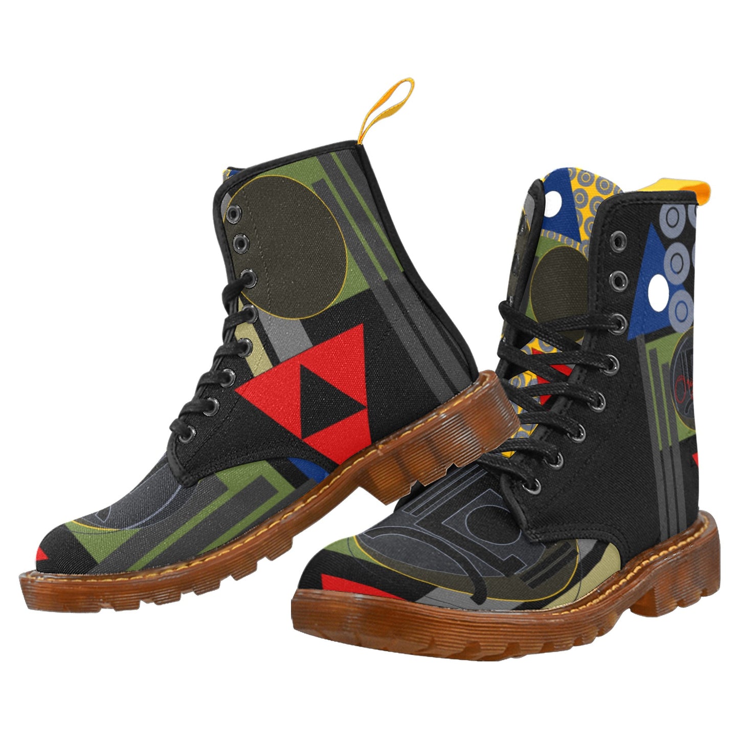 Origen Destination Signature Women's  Martin Boots (Oliv-Red-Blu)