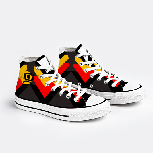 Origen Destination Signature Unisex High Top Canvas Shoes
