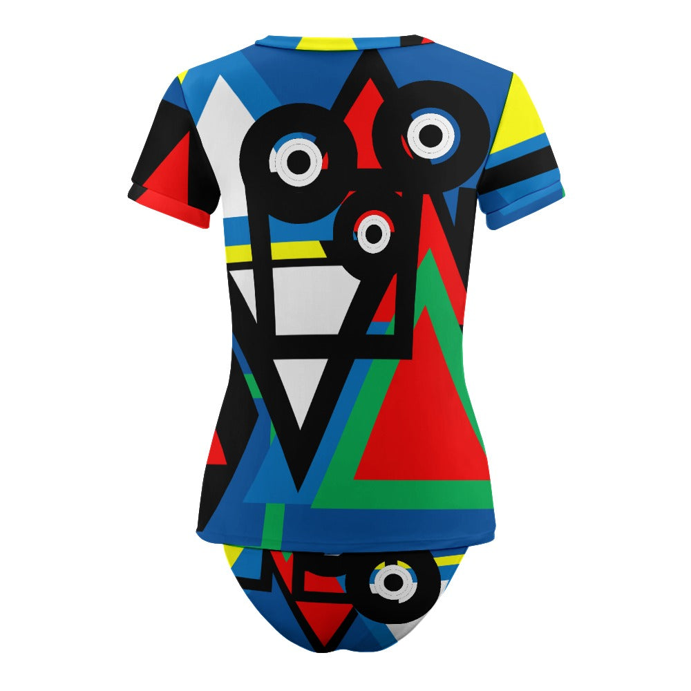 Origen Destination Women's Short Sleeve Two-piece Swimsuit