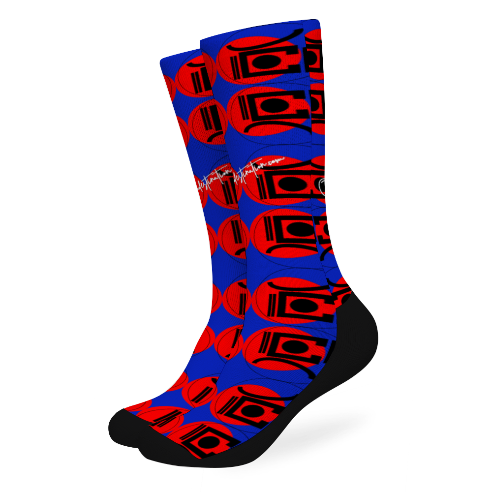 Origen Destination Unisex Multi Size Mid-calf Cotton Tube Socks