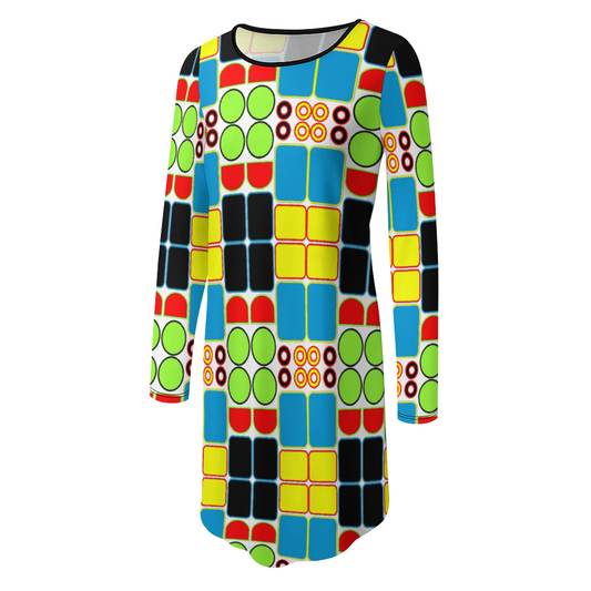 OD Stylish Long Sleeves Skirt Women's Casual Dress