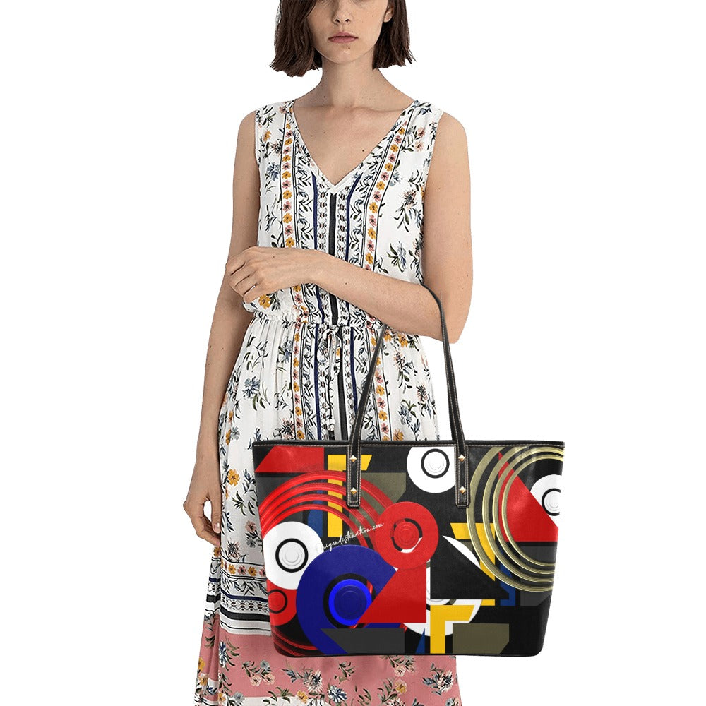 Origen Destination Elec Women's Rivet-strap Large Tote Bag
