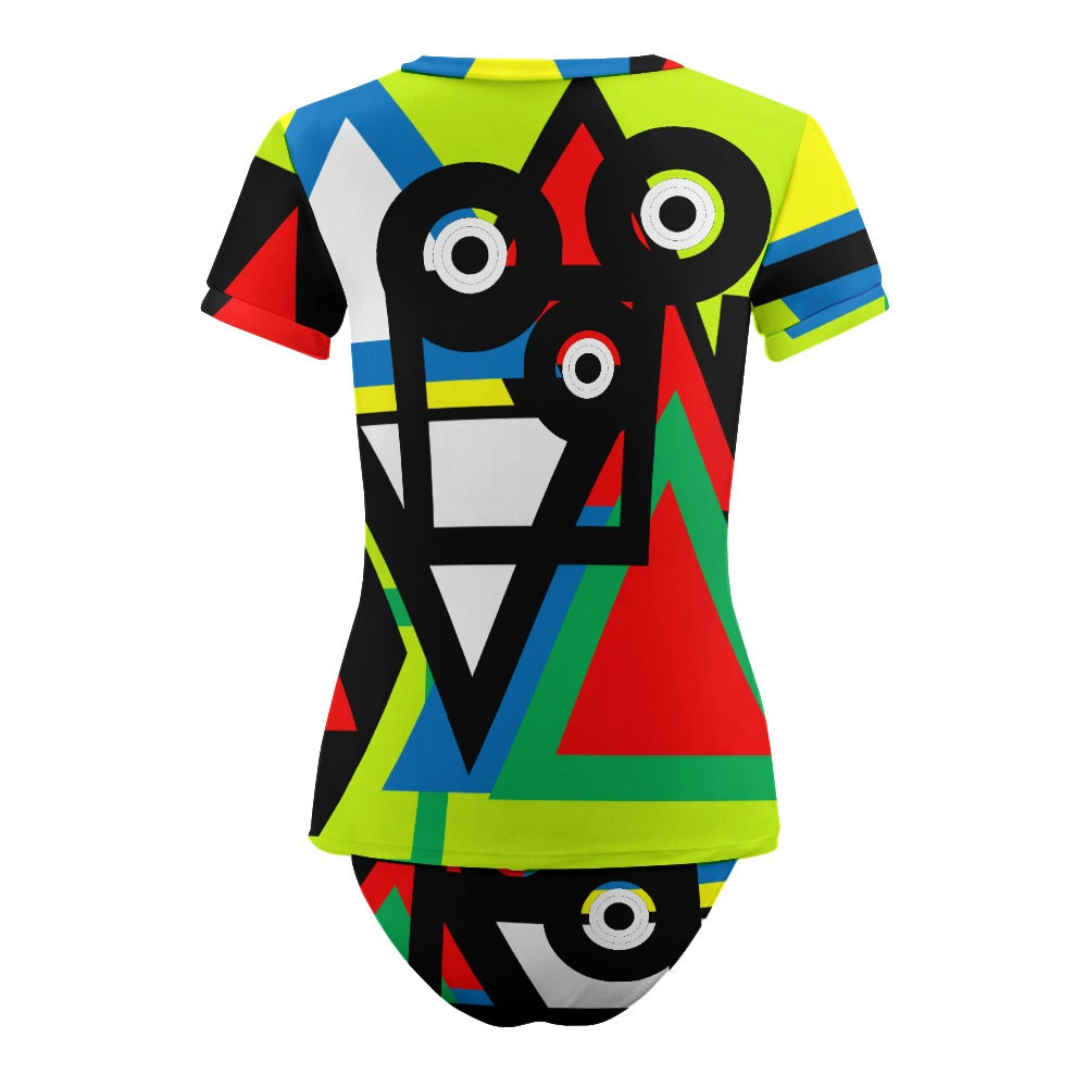 Origen Destination Women's Short Sleeve Two-piece Swimsuit