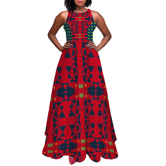 Origen Destination Sleeveless Classic Maxi Dress