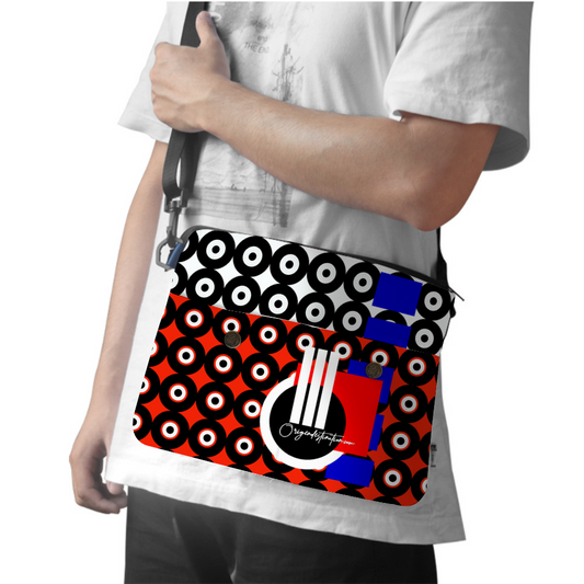 Origen Destination Shoulder Messenger (Tang-Blu-Wht)