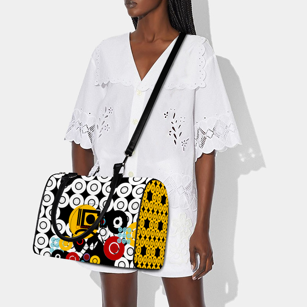 Custom Bags PU Leather Duffel Bags Travel Bags 12.2''x7.4''