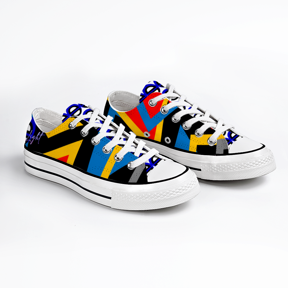 Origen Destination | Blu-Light Unisex Low Top Canvas Shoes