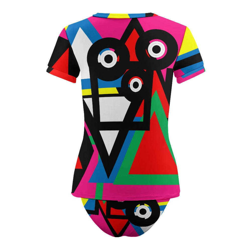 Origen Destination Women's Short Sleeve Two-piece Swimsuit