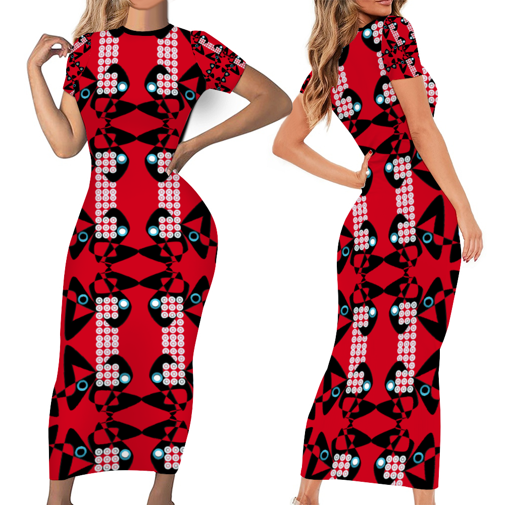 Origen Destination Short Sleeve Bodycon Dress