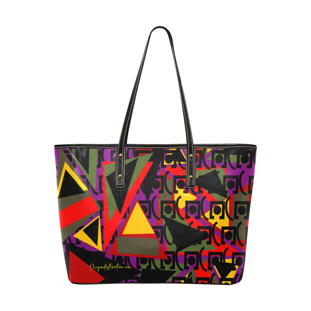 Origen Destination Signature Women's Rivet-strap Large Tote Bag