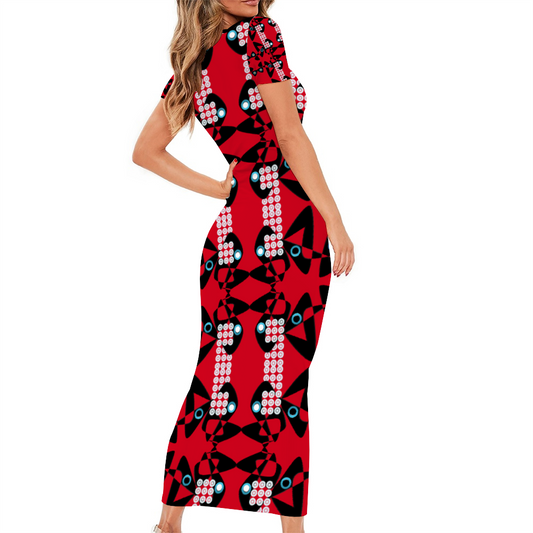 Origen Destination Short Sleeve Bodycon Dress