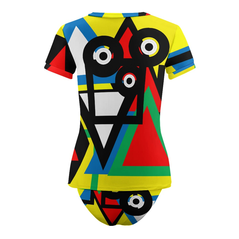 Origen Destination Women's Short Sleeve Two-piece Swimsuit