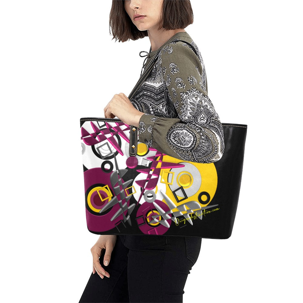Origen Destination Elec Women's Rivet-strap Large Tote Bag