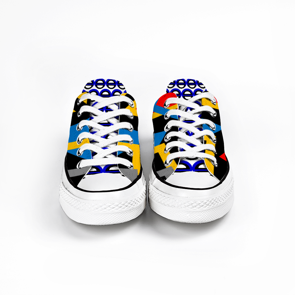 Origen Destination | Blu-Light Unisex Low Top Canvas Shoes