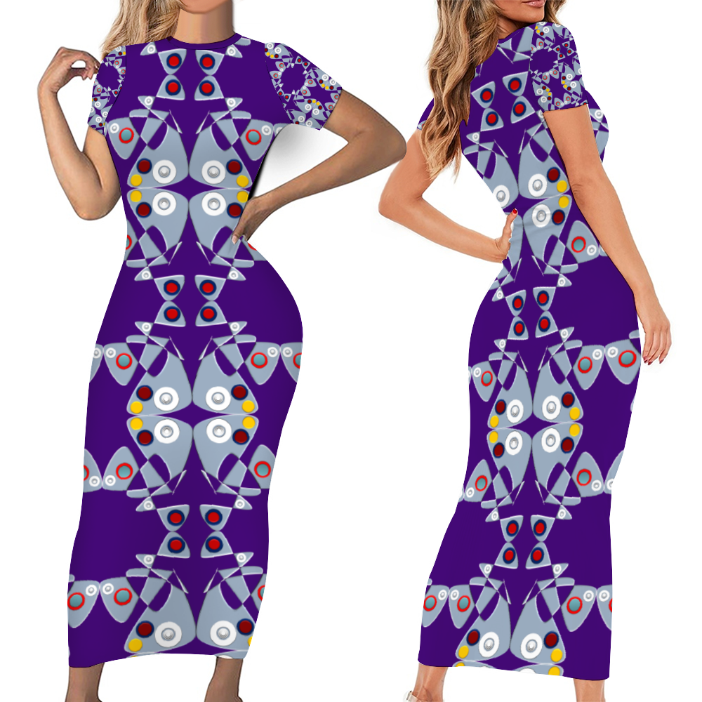 Origen Destination Short Sleeve Bodycon Dress