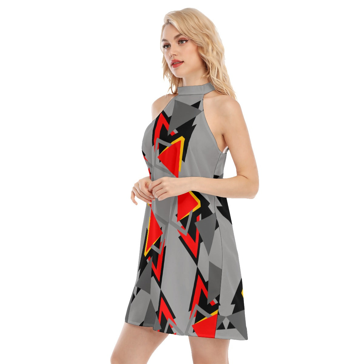 Origen Destination Women's Dress With Neck Tie