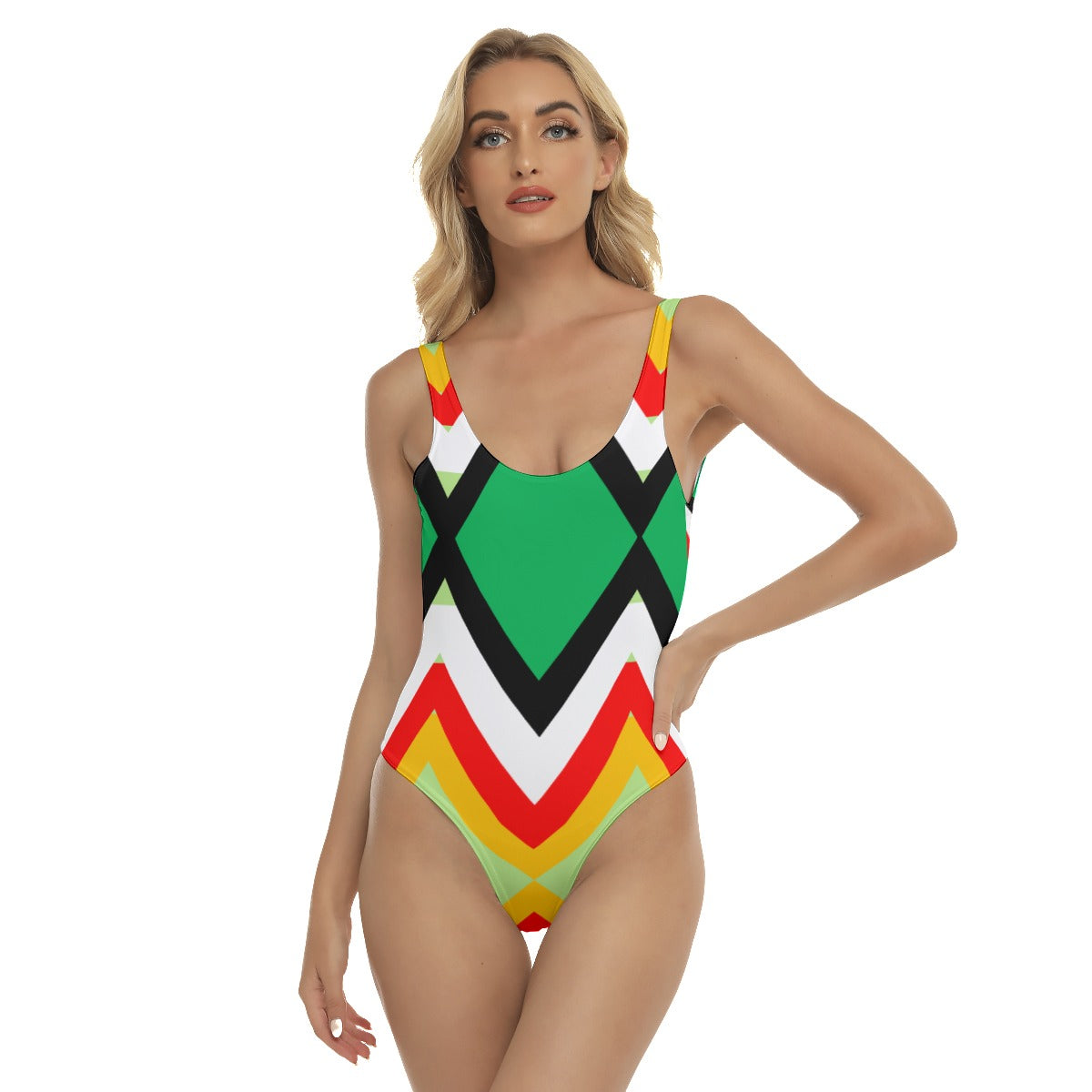 Origen Destination Women's Sage/Multicolor One-piece Swimsuit