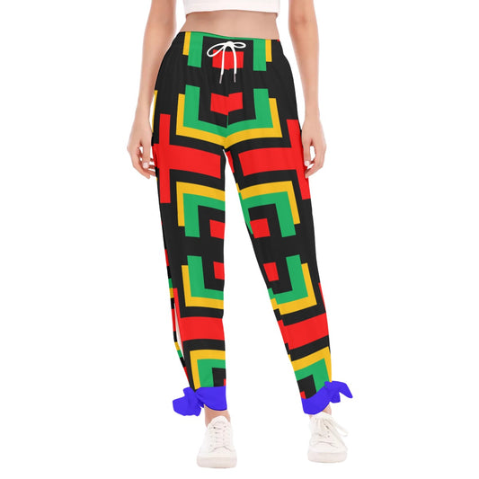 Origen Destination |On-Arrival Point of Origen Women's High Side Slits Pants With Bottom Strap