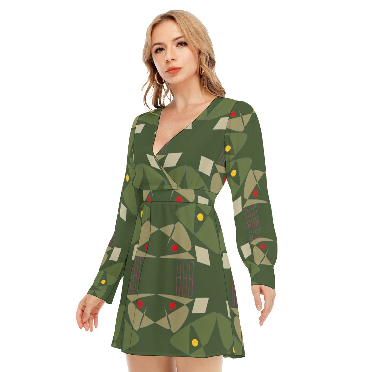 Origen Destination Women's Deep Cross Long Sleeve Dress