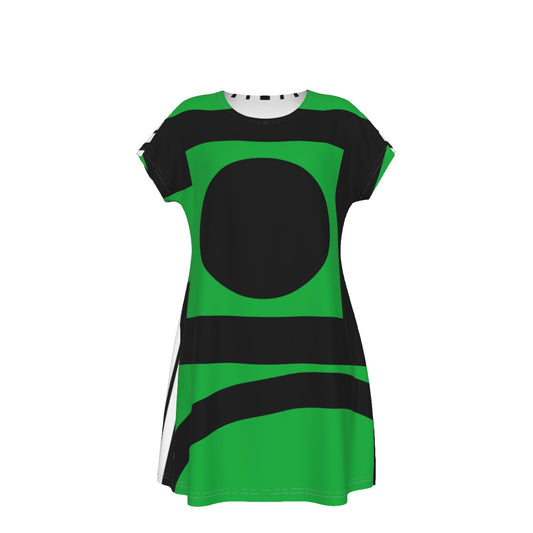 Origen Destination |Signature Women's Short Sleeve Green Dress