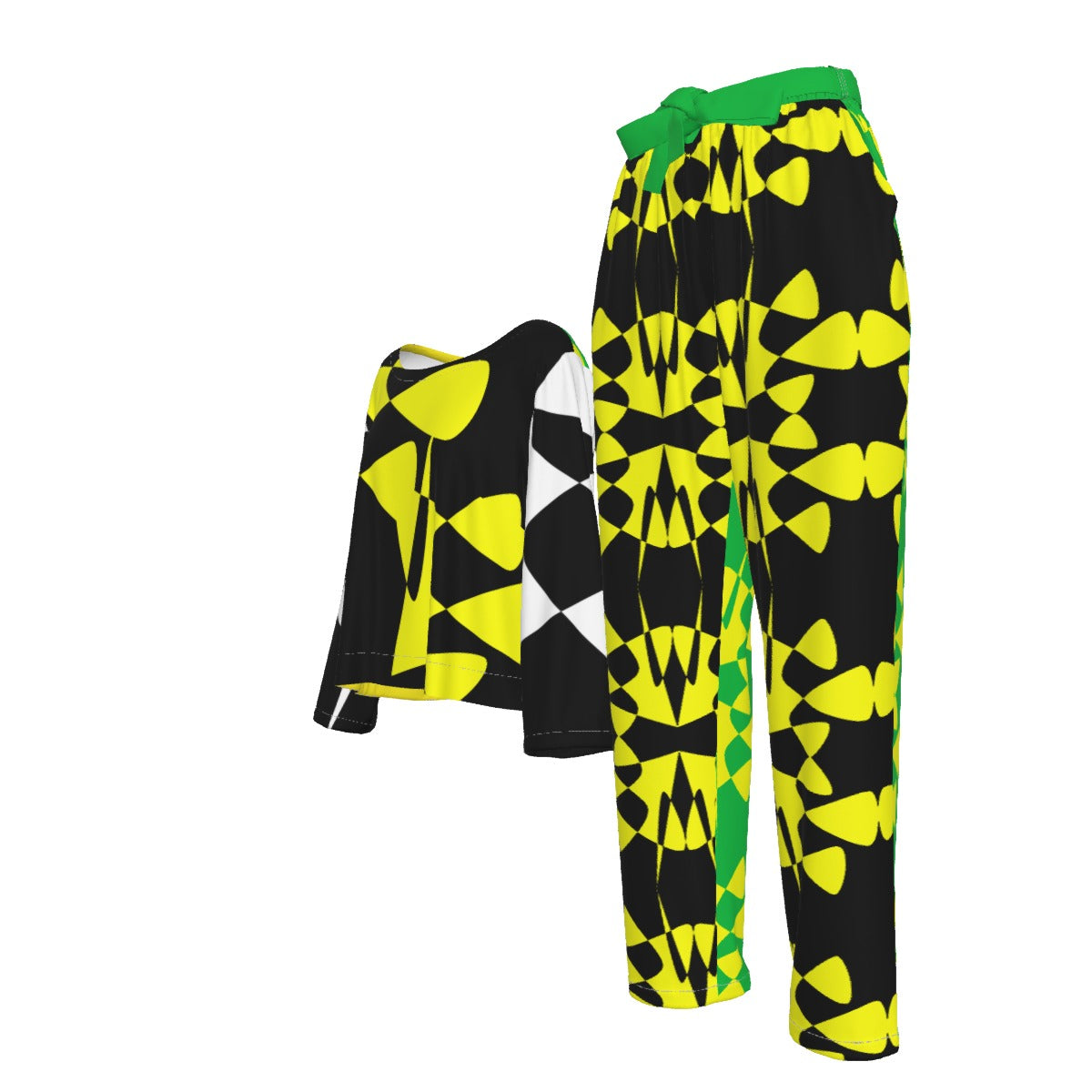 Origen Destination |On-Arrival Point of Origen Women's Black/Lime Elastic-Back Suit