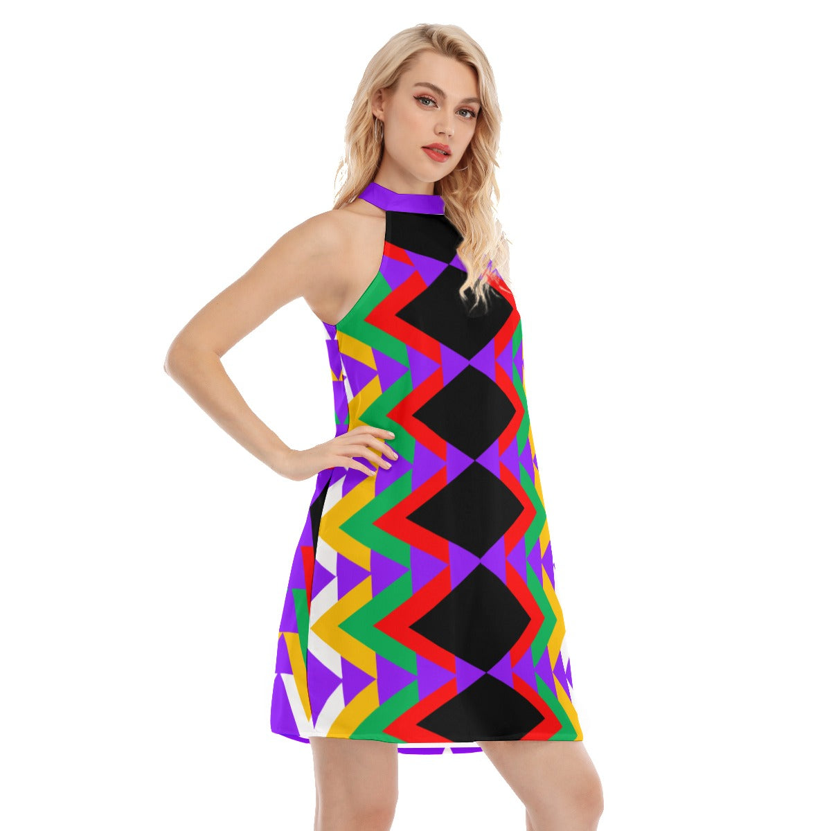 Origen Destination Women's Dress With Neck Tie