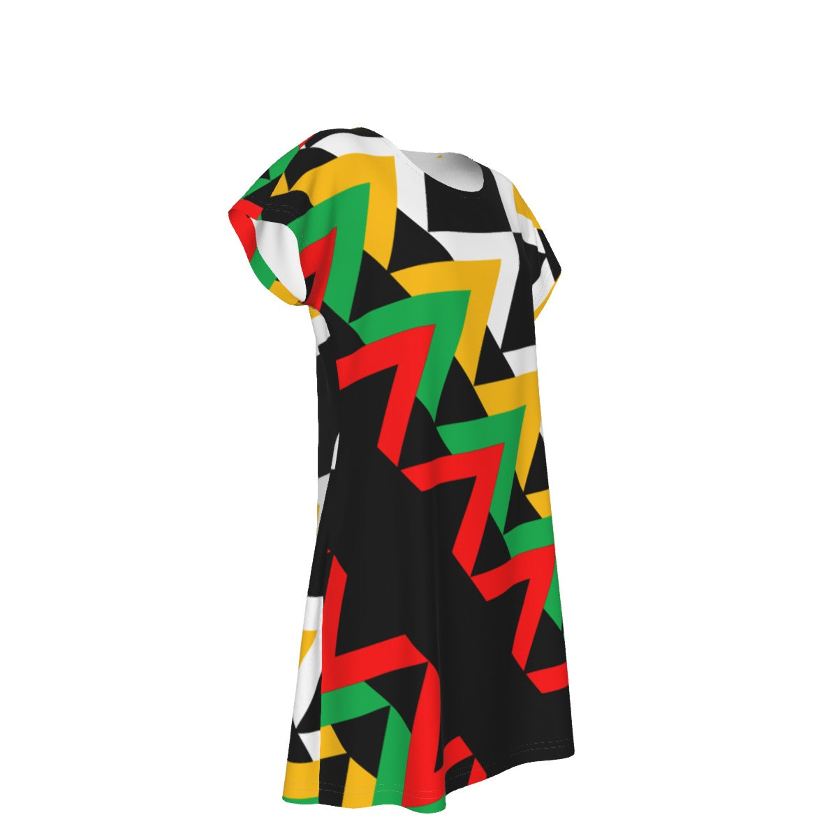 Origen Destination |On-Arrival Point of Origen Dia-symbol Women's Short Sleeve Dress