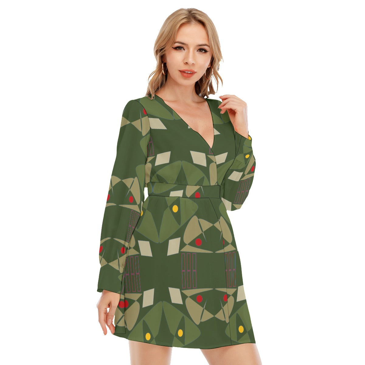 Origen Destination Women's Deep Cross Long Sleeve Dress