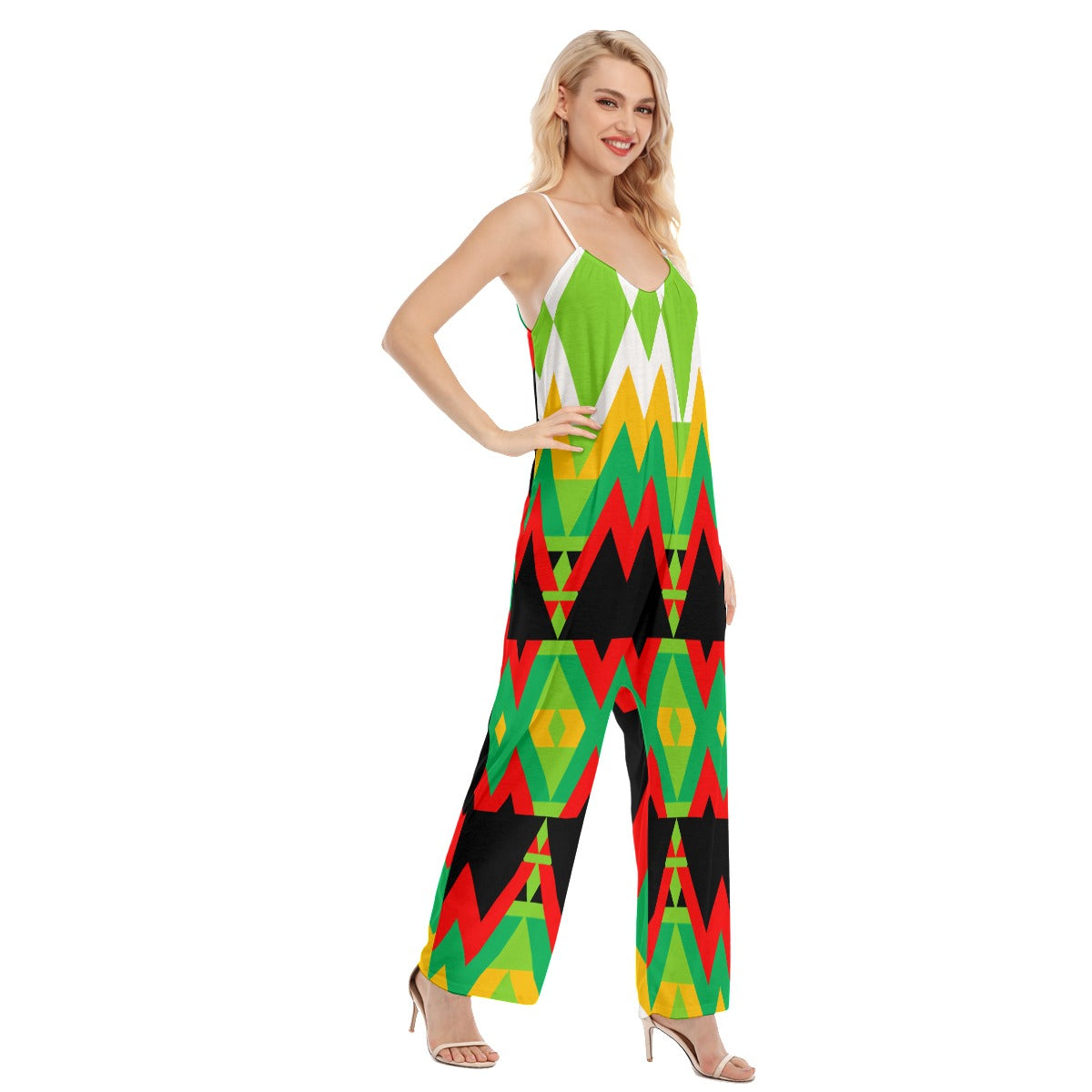 Origen Destination |On-Arrival Point of Origen Dia-symbol Women's Loose Cami Jumpsuit