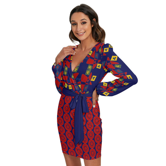 Origen Destination Women's Custom Long Sleeve Midi Dress