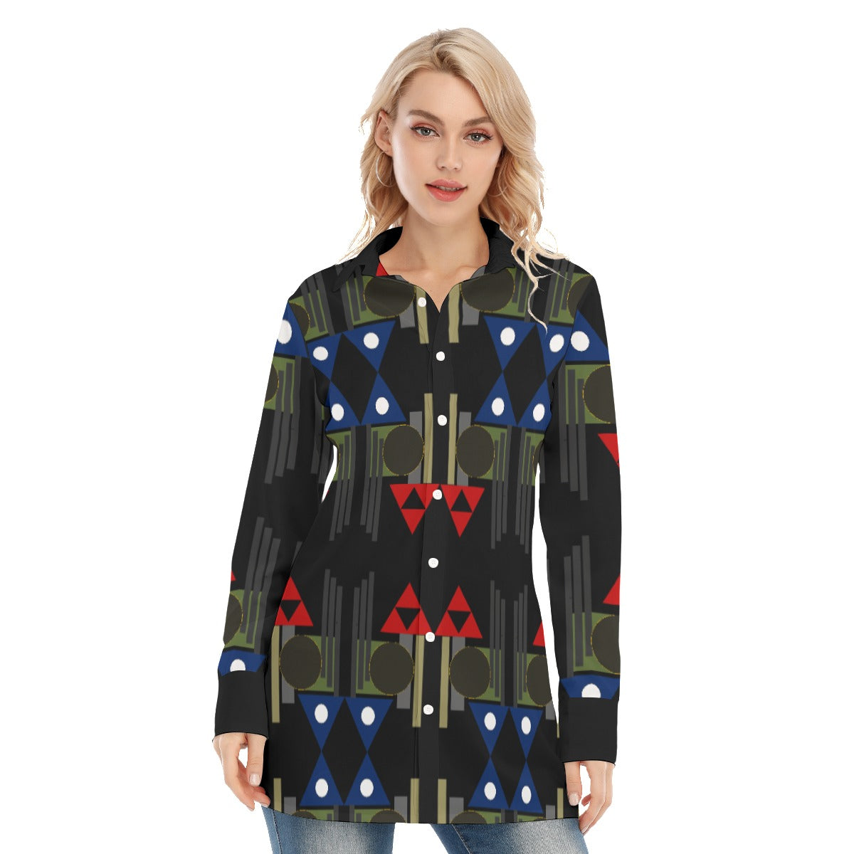 Origen Destination Women's Long-sleeve Classic Button-down Shirt