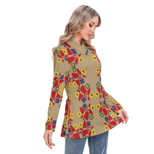 Origen Destination Women's Long-sleeved Casual Tunic Blouse