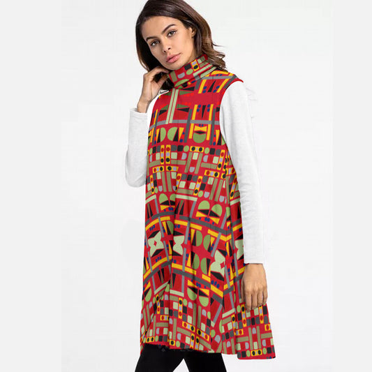 OD Women's Turtle neck Flare out Dress Patt78jn